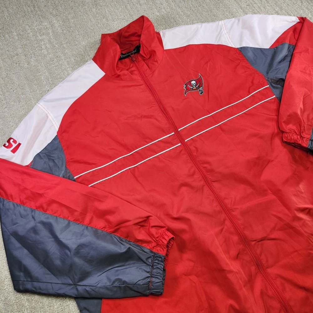 Vintage Tampa Bay Buccaneers Jacket Men 2XL Windbreaker Y2K Lightweight Sideline